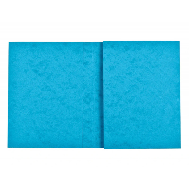 Protege-cahier exacompta carte lustree 265gr 24x32cm coloris bleu