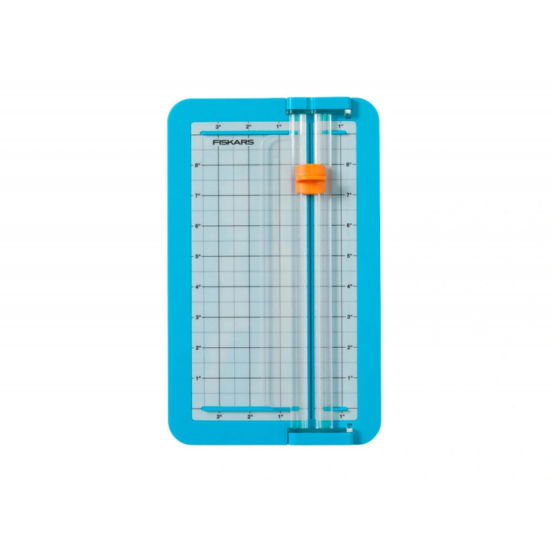 Massicot junior fiskars 29,2x17,8cm protection transparente coloris bleu