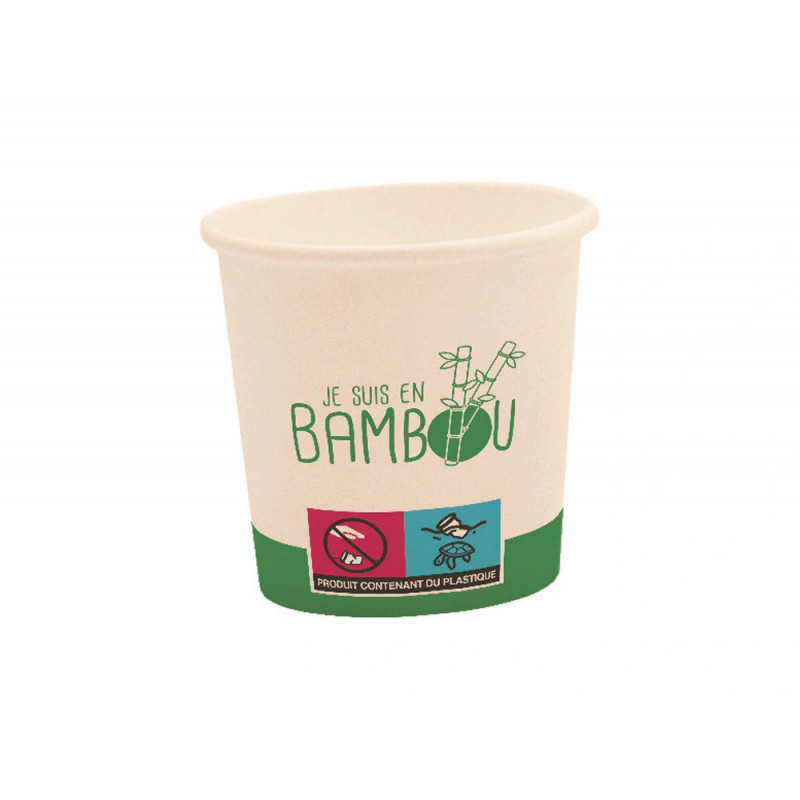 Gobelet t bambou 10cl sachet 50 unites