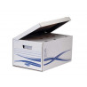 Conteneurs bankers box basique carton montage manuel ouverture dessus lot 5 unites