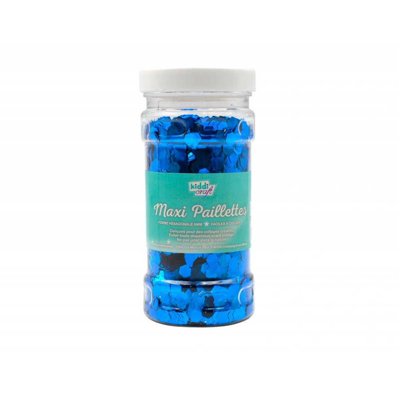 Paillettes oz international nid d'abeille pot 100g coloris bleu
