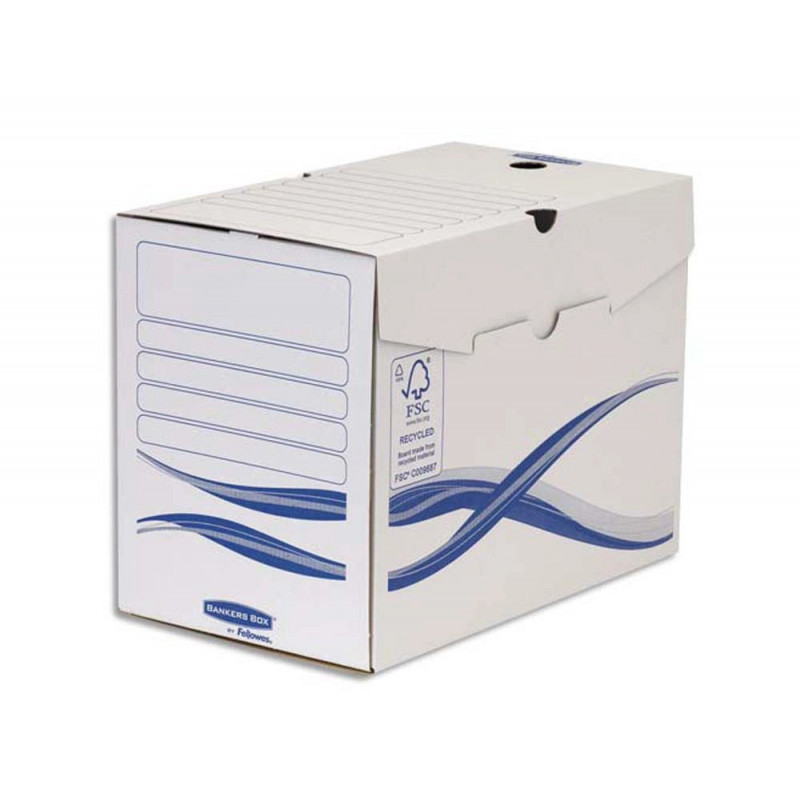 Boîtes archives bankers box basique dos 20 cm carton recyclé lot 10