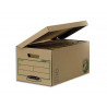 Conteneur bankers box earth series carton recyclé kraft brun montage manuel