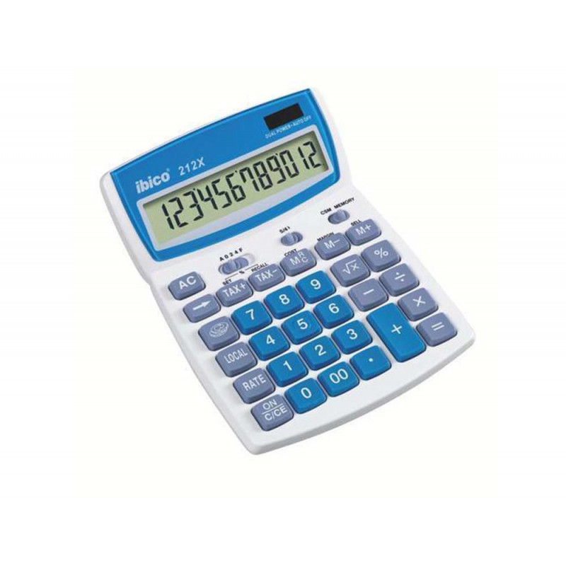 Calculatrice de bureau ibico 212x 12 chiffres écran lcd