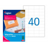 Étiquette adhésive apli agipa imprimante laser copieur 52.5x29.7mm coins droits boîte 4000 unités