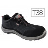 Chaussures basse cuir croute velour/mesh s1p src coloris noir taille 38