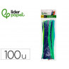 Chenilles liderpapel 30 cm de coloris mat assortis sachet de 100 unites