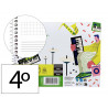 Bloc de musique liderpapel port es interlignes de 3mm avec grille de 4x4 mm pour anotations 20 feuilles