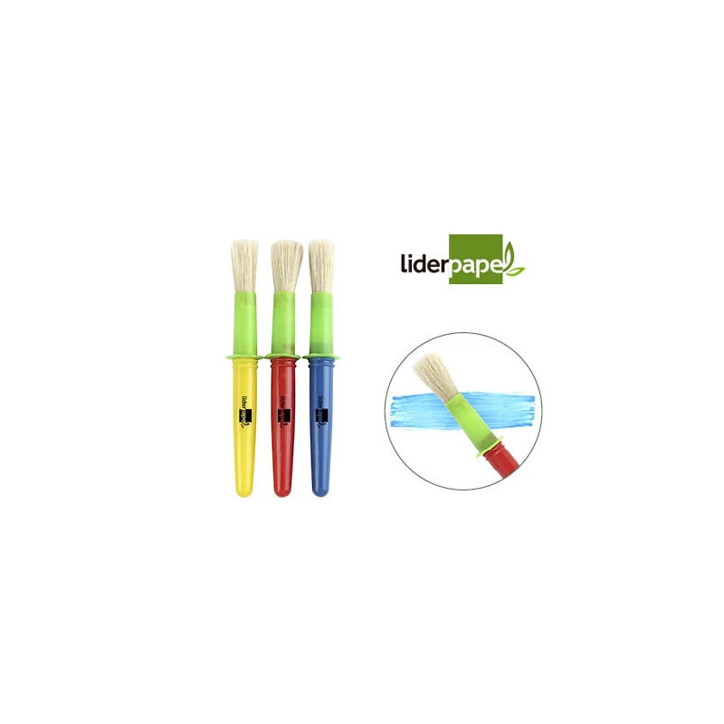 Pinceau liderpapel virole brosse maxi parfait maternelle grande taille