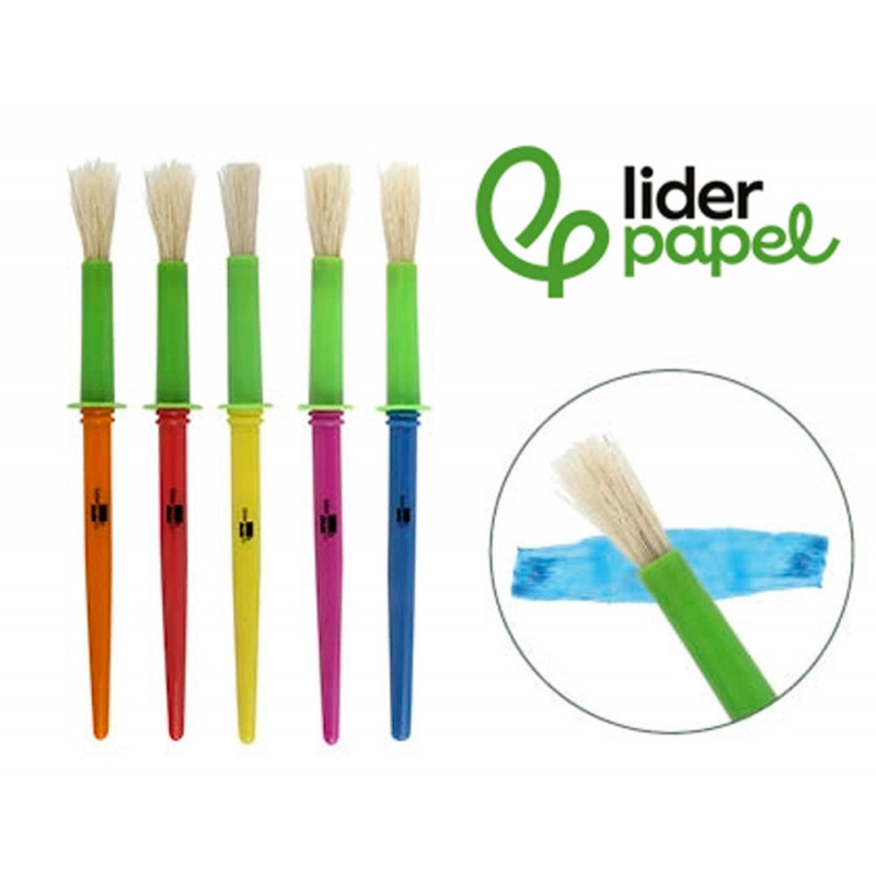 Pinceau liderpapel virole brosse moyenne parfait maternelle taille moyenne
