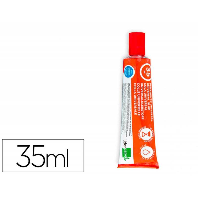 Colle liderpapel gel universelle transparente tube 35ml