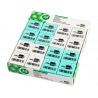 Gomme liderpapel 12x29x29mm carrée mie de pain caoutchouc efface crayons graphite coloris blanc ou bleu