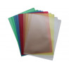 Pochette coin elba polypropylène grainé transparent 12/100e a4 capacité 25f coloris assortis boîte 100 unités