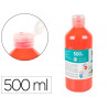 Gouache doigt liderpapel liquide lavable base eau coloris rouge flacon de 125ml