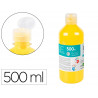 Gouache doigt liderpapel liquide lavable base eau coloris jaune flacon de 125ml