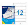 Étiquette adhésive apli agipa multi-usage 105x49.39mm toute imprimante boîte 1200 unités