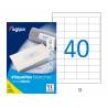 Étiquette adhésive apli agipa multi-usage 48.5x25.4mm toute imprimante boîte 4000 unités