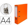 Classeur levier exacompta a4 polypropylène 22/10e dos 80mm coloris orange