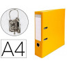 Classeur levier exacompta a4 polypropylène 22/10e dos 80mm coloris jaune