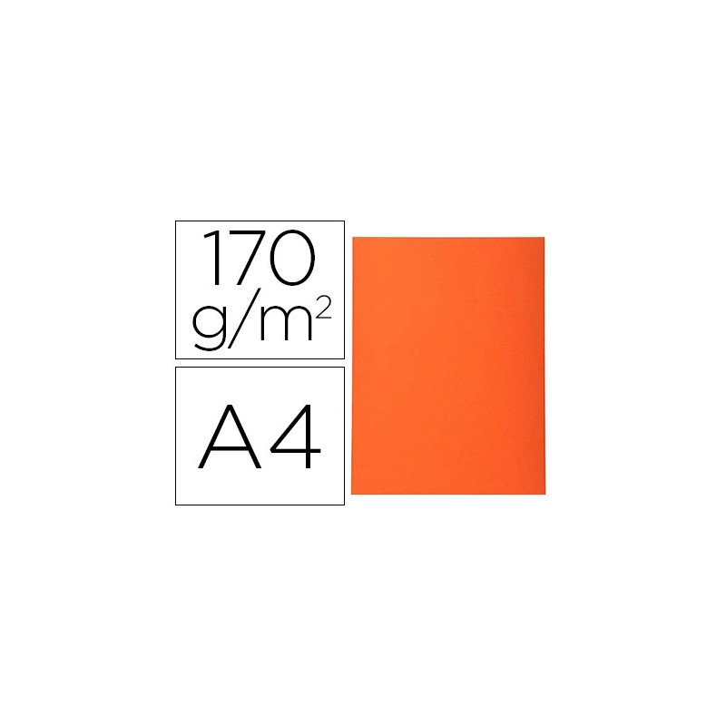 Chemise exacompta forever carte semi rigide recyclée 240x320mm 180g coloris orange lot 100 unités