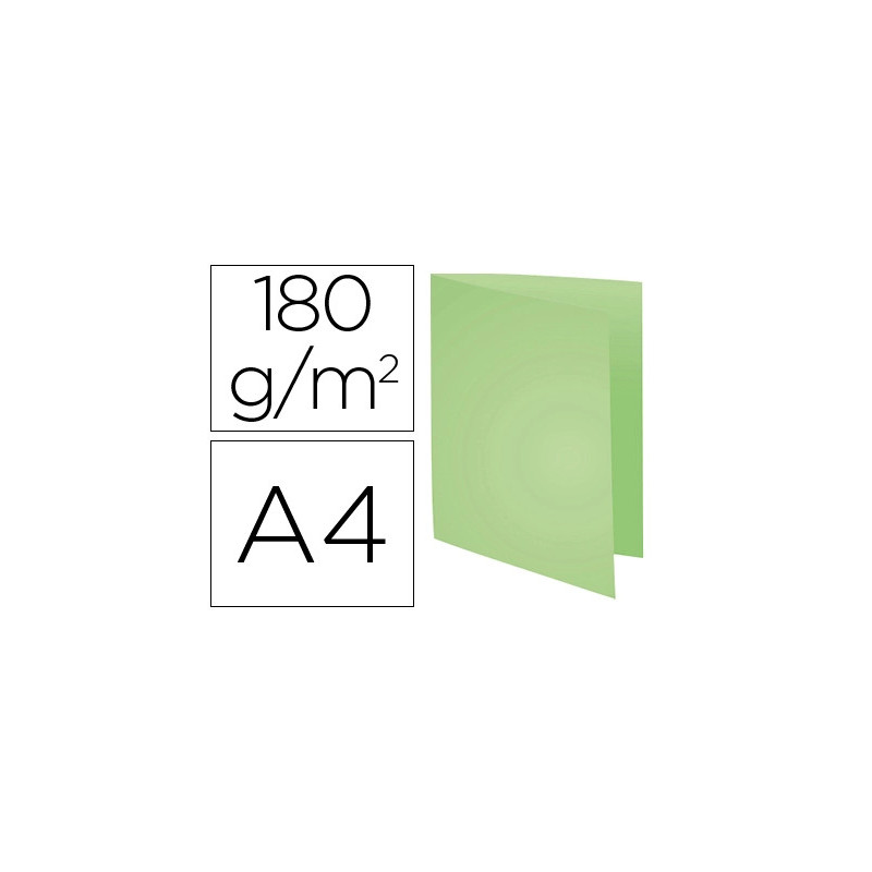 Chemise exacompta forever carte semi rigide recyclée 240x320mm 180g coloris vert lot 100 unités
