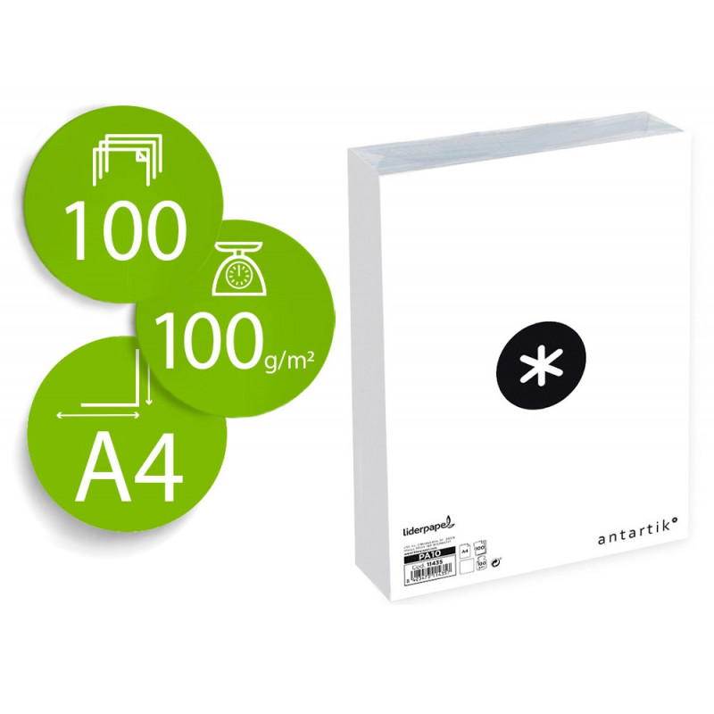 Papier liderpapel multifonction antartik a4 100 g/m2 haute qualite blancheur 169 opacite 95 100 feuilles