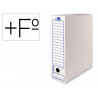 Boite a archives liderpapel carton recycle 340g/m2 dos 116mm 388x116x275mm coloris blanc