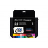 Marqueur professionnel w&n promarker double pointe couleurs assorties trousse étudiant 24 unités