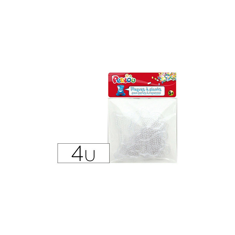 Plaque graine creative picots support perles a repasser 10cmsachet 4 unites