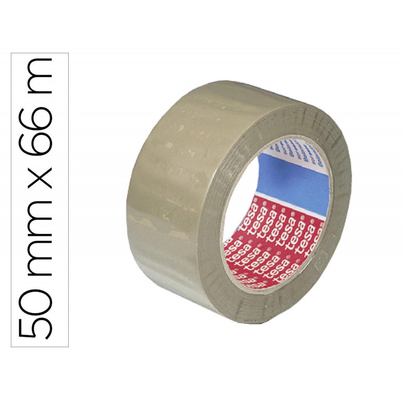 Ruban adhésif tesapack emballage polypropylène solide sans solvant résistant uv silencieux 50mmx66m havane