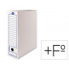 Boite a archives liderpapel carton recycle 325g/m2 dos 116mm 388x116x275mm coloris blanc