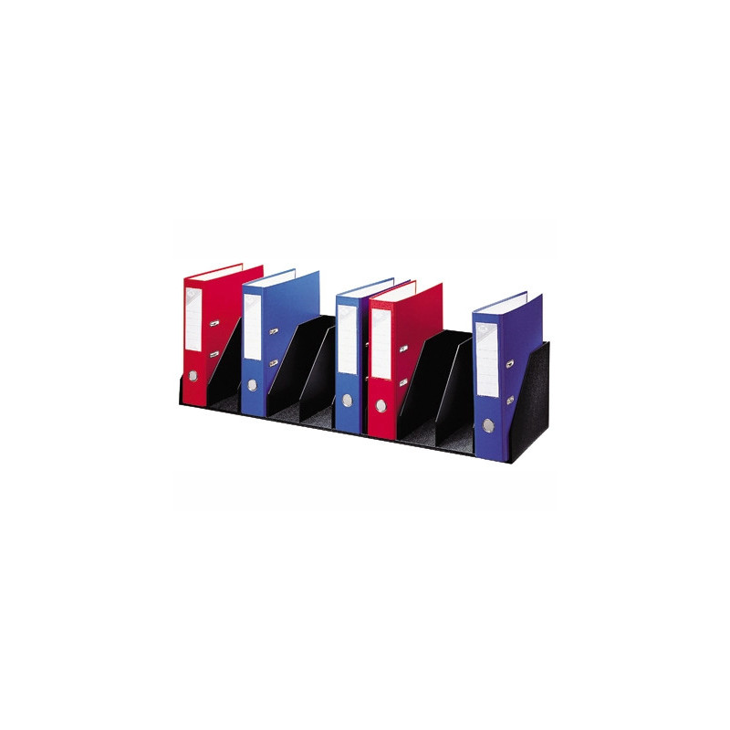 Trieur paperflow case fixe polystyrène 9 cases fixes 210x290x820mm coloris noir