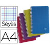 Cahier clairefontaine linicolor intensive reliure intégrale a4 21x29,7cm 100 pages 90g réglure séyès coloris assortis