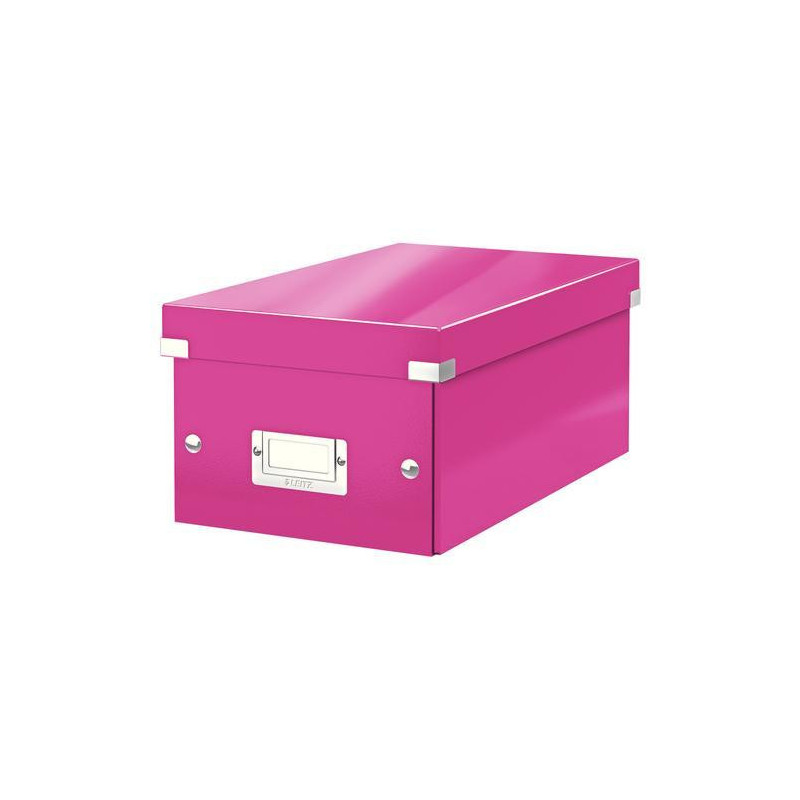 LEITZ Boîte de rangement pour DVD Click&Store coloris WOW Rose 60420023