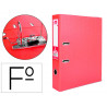 Classeur levier liderpapel documenta a4+ carton remborde dos 75mm rado metallique coloris rouge
