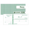 Carnet à souche exacompta reçus 13x9cm 50 feuillets 95g papier chèque amagnétique