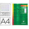 Copie double clairefontaine a4 210x297mm papier vélin velouté 100p 90g 5x5mm non perforées étui verni