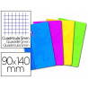 Carnet piqué oxford couverture pelliculée lavable souple 9x14cm 96 pages 90g 5x5mm coloris assortis