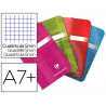 Carnet piqué clairefontaine papier vélin velouté couverture pelliculée lavable 9x14cm 96 pages 90g 5x5mm
