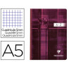 Répertoire clairefontaine brochure souple papier vélin velouté couverture lavable a5 148x210mm 192 pages 90g 5x5mm