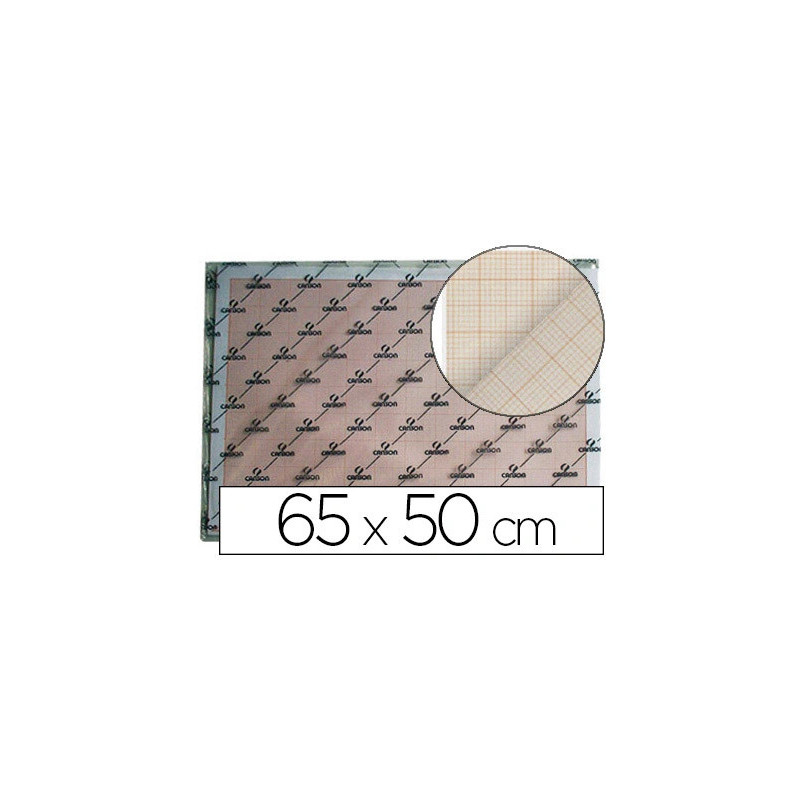 Papier millimétré canson papier blanc sans grain 100g 50x65cm unicolore bistre