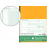 Journal exacompta caisse/banque 250x320mm vertical 33 lignes 80 pages 2 libellés 5 débits 5 crédits
