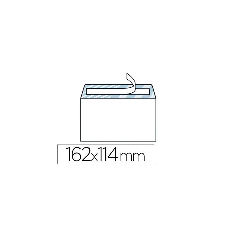 Enveloppe économique c6 114x162mm 80g adhésive coloris blanc boîte 500 unités