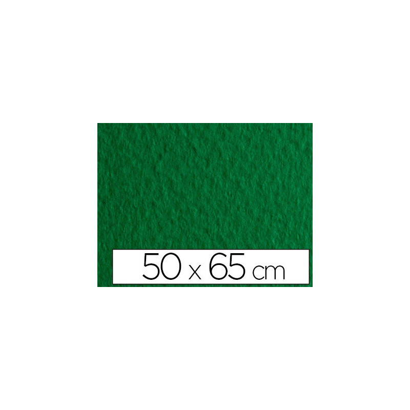 Papier dessin fabriano feuille tiziano 160g 50x65cm unicolore vert billard