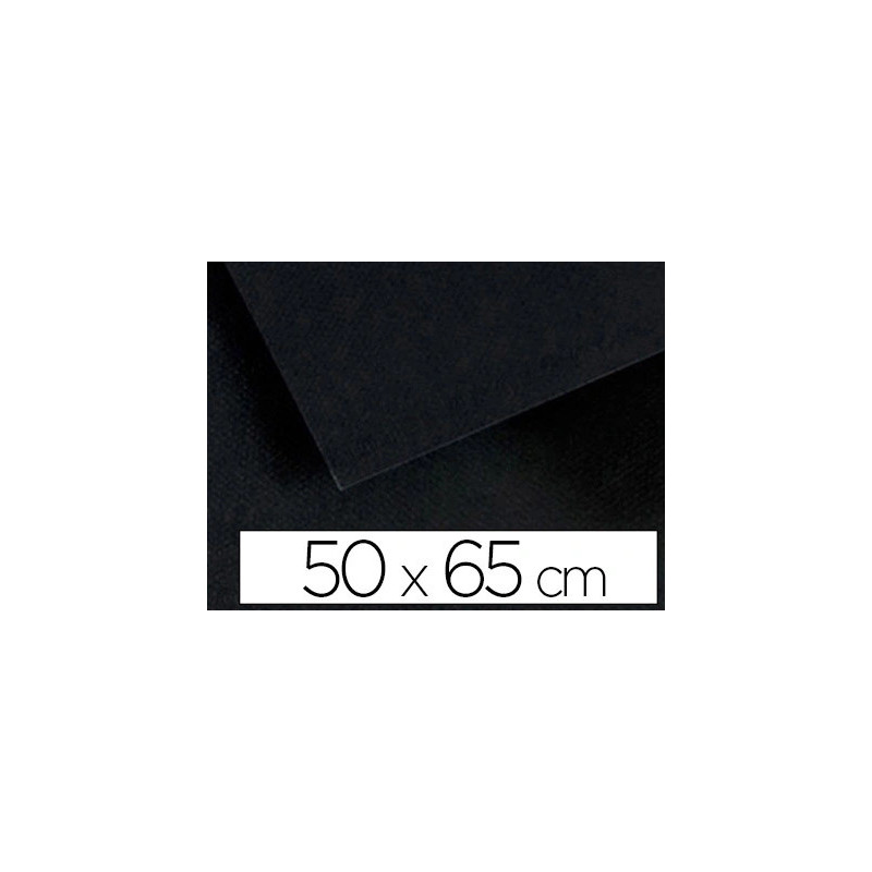 Papier dessin canson vivaldi nº626 50x65cm 120g/m2 offset unicolore noir