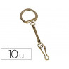 Porte-clés mousqueton sachet 10 unités