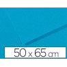 Papier dessin canson feuille mi-teintes nº595 grain gélatiné haute teneur coton 160g 50x65cm unicolore bleu turquoise