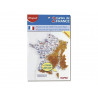 Carte géographique maped écolier hauteur 18cm