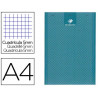 Bloc bureau conquerant sept éco agrafé en tête couverture semi enveloppante rainurée a4 210x297mm 200f 56g 5x5 bleu