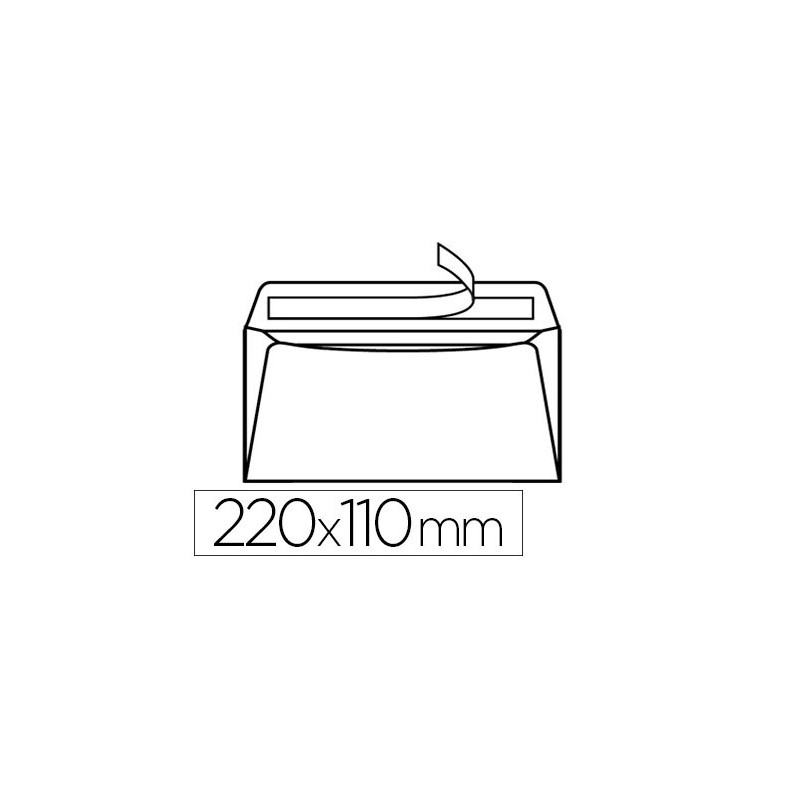 Enveloppe gpv green dl 110x220mm 75g adhésive coloris blanc boîte 500 unités